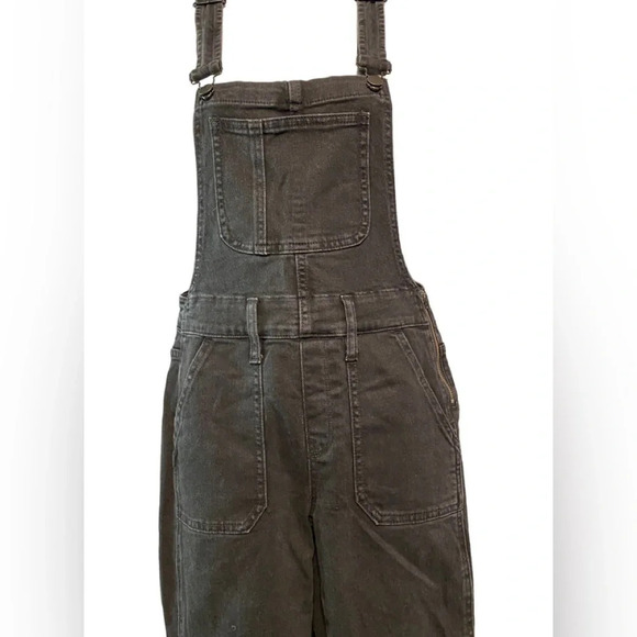 Madewell Black Skinny Denim Overalls - Picture 4 of 12